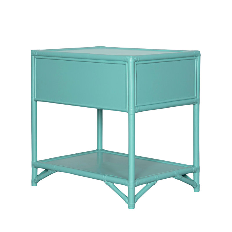 Olivia Collection 1 - Drawer Nightstand, Turquoise