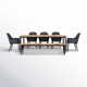 Jalmia 87'' Rectangular 8 - Person Outdoor Dining Set