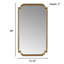 Miroir mural festonné en bois
