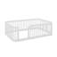 Structure de lit Montessori en taille double, équipée d'une barrière-1256049287