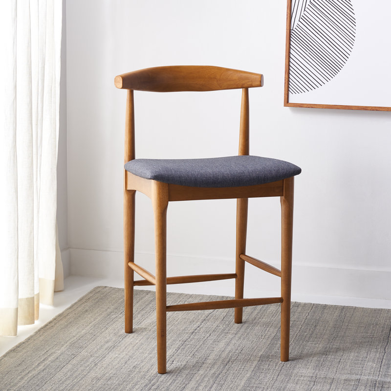 Hank Counter/Bar Stool, Grey, Walnut, Counter Stool (25.67" Seat Height)