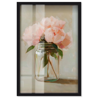 Jar of Petals Shadowbox Print Nature Wall Decor by Art Remedy