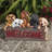 Puppy Parade Fun Welcome Sign Statue