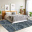 Tapis beige / gris en polyester tissé à la machine Osvalda-195582833