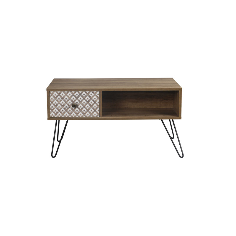 Breccia Four Leg Coffee Table with Storage
