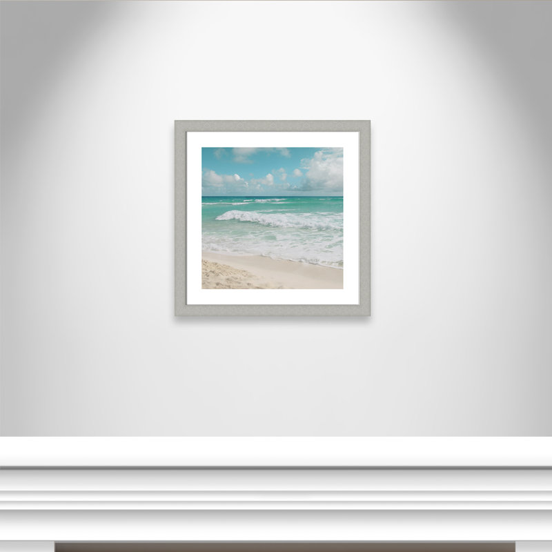 Fresh Waters - Photographie avec cadre photo, H 25 po x l 25 po x P 1,25 po, Argent brossé