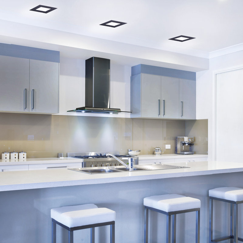 6'' Selectable Color Temperature 12 Watt Dimmable Air-Tight IC Rated LED Canless Recessed Lighting Kit