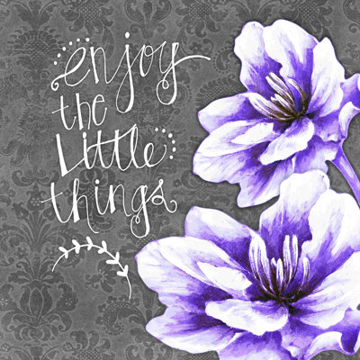 Petites choses florales mauves