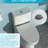 Ceramic Toilet With Dual Flush And Comfortable Sitting Experience Efficient Flushing Lid