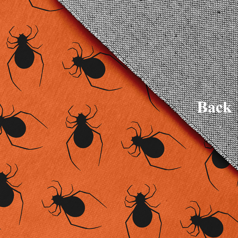 Tapis rectangulaire en chenille tissé à la machine orange foncé Deonnie, Rectangle 1 pi 6 po x 2 pi 6 po