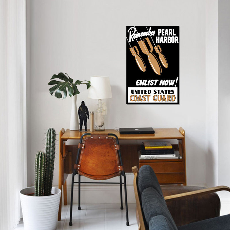 « wwii poster avec bombe », affiche rétro sur toile, H 40 po x l 26 po x P 1,5 po, Toile tendue, Pas de tapis