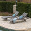 Chaise longue d'extérieur