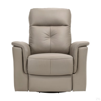 Fauteuil inclinable, pivotant et rembourré en cuir, fauteuil de luxe, fauteuil de confort, 1 pièce, confort moelleux