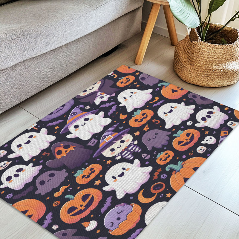 Tapis tressé Ghoul & Gourd, Rectangulaire 3 pi x 5 pi