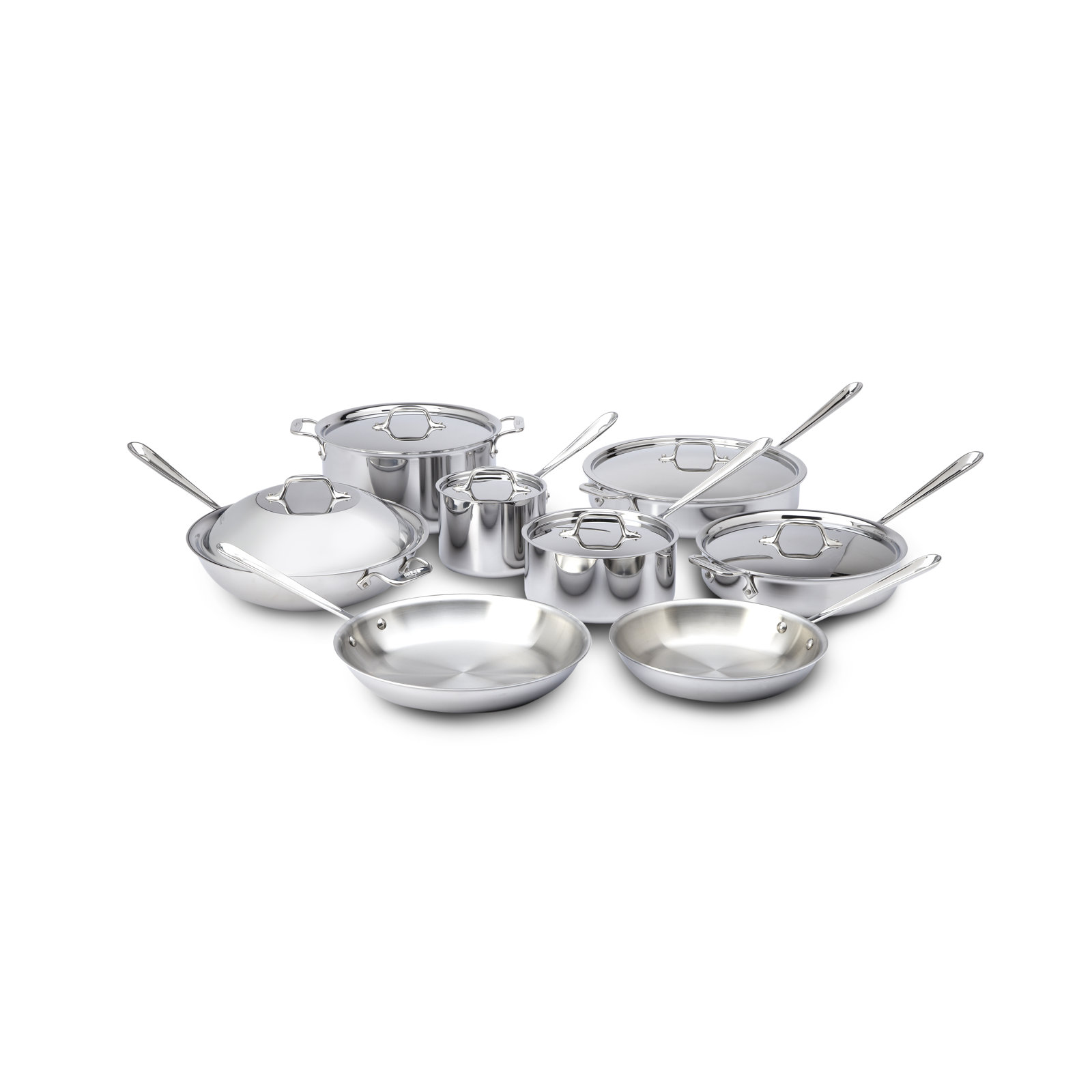 All-Clad Stainless Steel 14-Piece Cookware Set