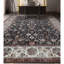 Tapis noir et ivoire de haute qualité noué à la main