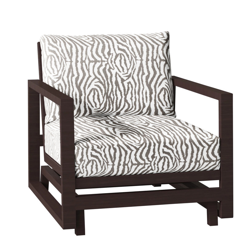 Avondale Patio Lounge Chair with Cushions, No Welt, Tweed Toffee, Chalk