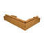 Canapé modulaire à large accoudoirs en cuir assorti-130919945