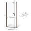 Porte de douche demi-cadre l 32 po x H 76 po Infinity-16968353-17243228