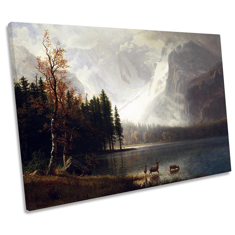 Bierstadt Estes Park Colorado Whytes Lake - Wrapped Canvas Print, 30.5cm H x 45.7cm W x 2cm D