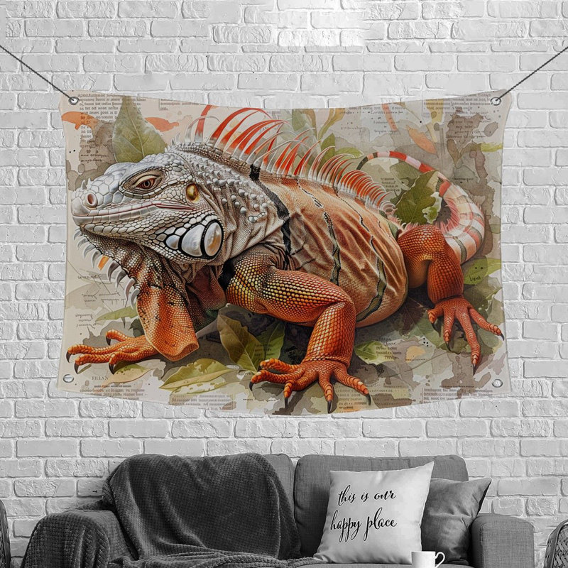 Tapisserie en microfibre, H 68 po x l 80 po