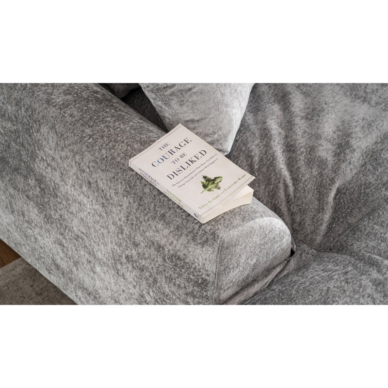 "Canapé modulaire moderne en chenille, spacieux en forme de L pour le salon