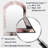 Solid Marble Paint Artwork I - Marble Arch Large Wall Mirror, Pink Asymmetrical Decorative Mirror, Printed Metal Art-1493752953