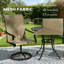 Chaises d'extérieur à haut dossier, ensemble de 2 chaises pivotantes, chaise-400010804