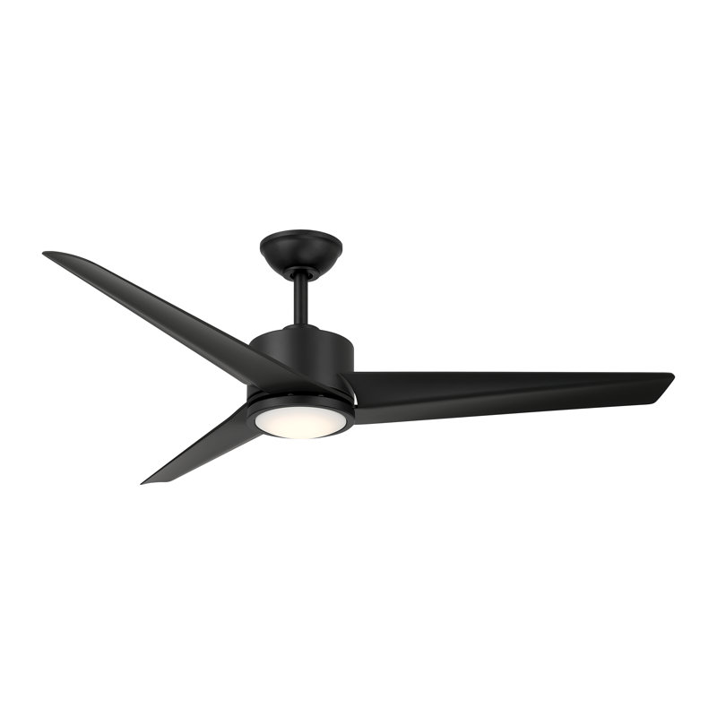 Verna 52" 5CCT LED Ceiling Fan, Matte Black