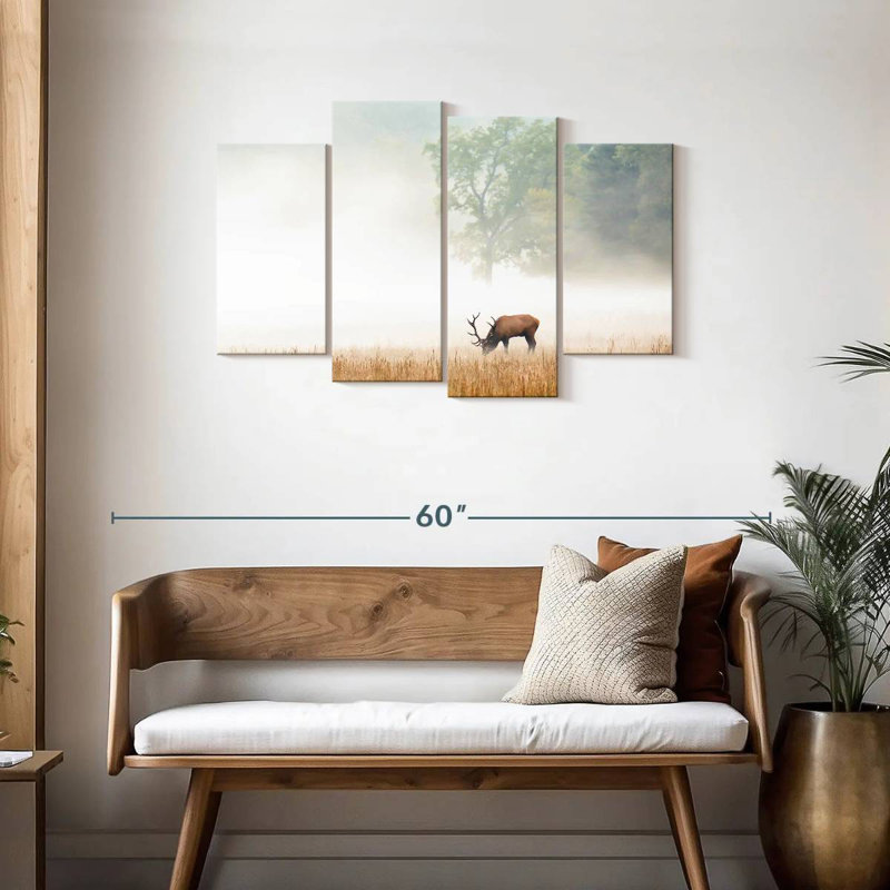 Foggy Elk, 27" H x 43" W