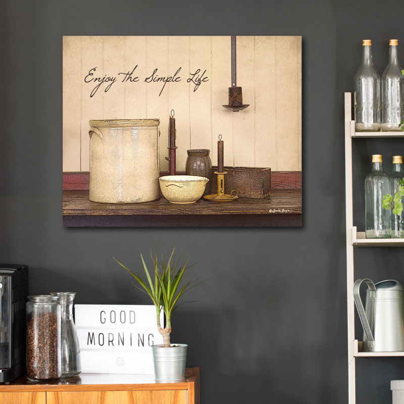 « the simple life », impression sur toile tendue