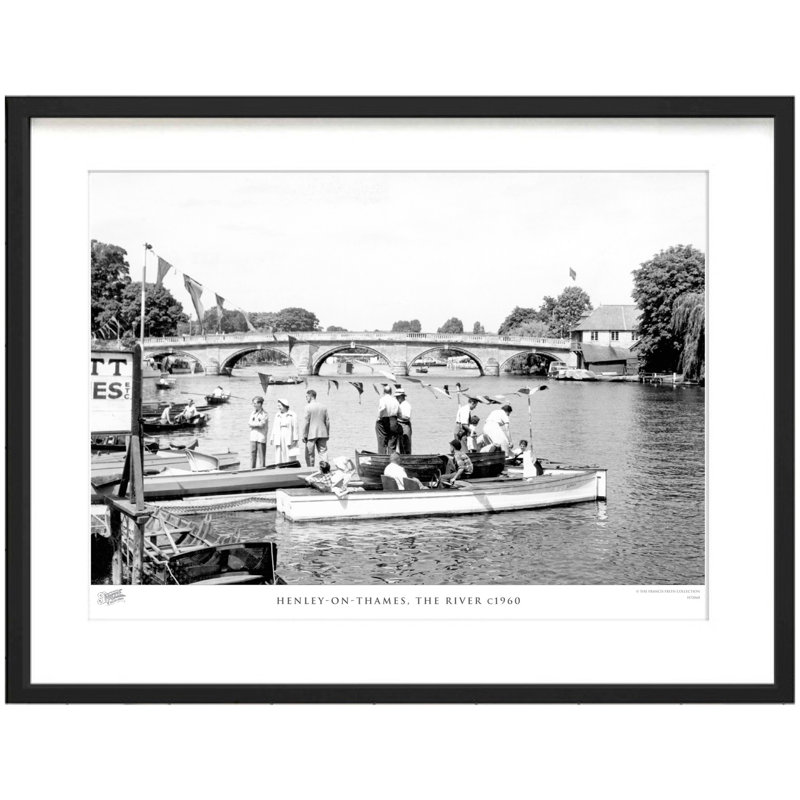 Henley On Thames, The River C1960 by Francis Frith - Single Picture Frame Print, 28cm H x 36cm W x 2.3cm D