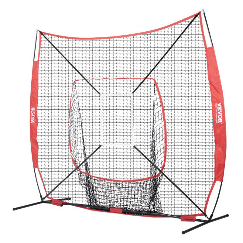 VEVOR 7 x 7 ft Baseball Softball Practice Net