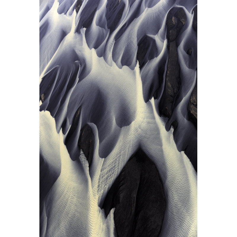 Islande, Delta de la rivière par Justinreznick, H 30 po x l 20 po