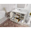 Ensemble de meuble-lavabo simple 48 po avec plateau en quartz Aberdeen-94274293
