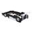 Meridian Race Car Platform Bed With Wheels, Pine Wood And MDF-1290319199-1290319192