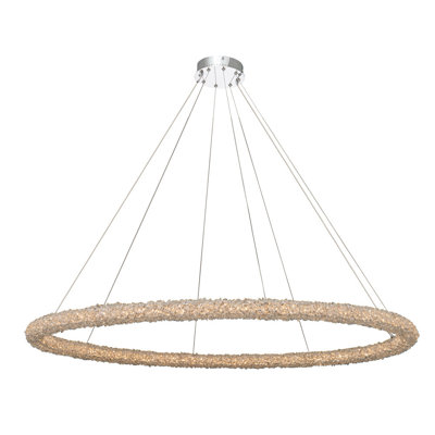 Lina 1 LT Chrome/Clear Chandelier Allegri