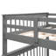 Lit superposé gris avec design et rangement. Chambre à coucher, dortoir essentiel. Fabrication en bois massif. Capacité de rangement supplémentaire. Accès sécuritaire aux escaliers. Option de disposition polyvalente. Pas de sommier tapissier. 250 lb-203428357