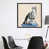Toile avec cadre flottant noir sélectionné