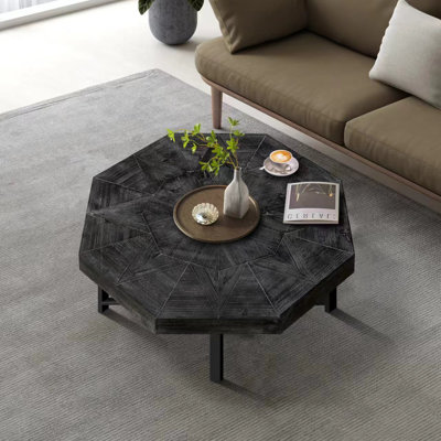 Kabod Indoor Faux Wood Octagonal Coffee Table
