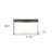 48" Gray and Gold Wood and Metal Frame Console Table With Drawer