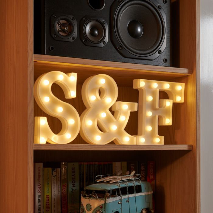 Klehm LED Alphabet Light Up Letters and Numbers