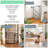 Adjustable Pressure Mounted Pet Gate Free Standing Pet Gate Wall Mounted Pet Gate Pet Gate Accessory With Door