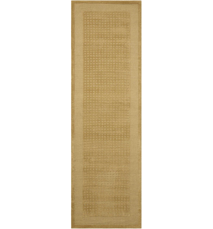 Tapis couleur sauge Mollie-Rose, Tapis de couloir 2 pi 3 po x 7 pi 6 po