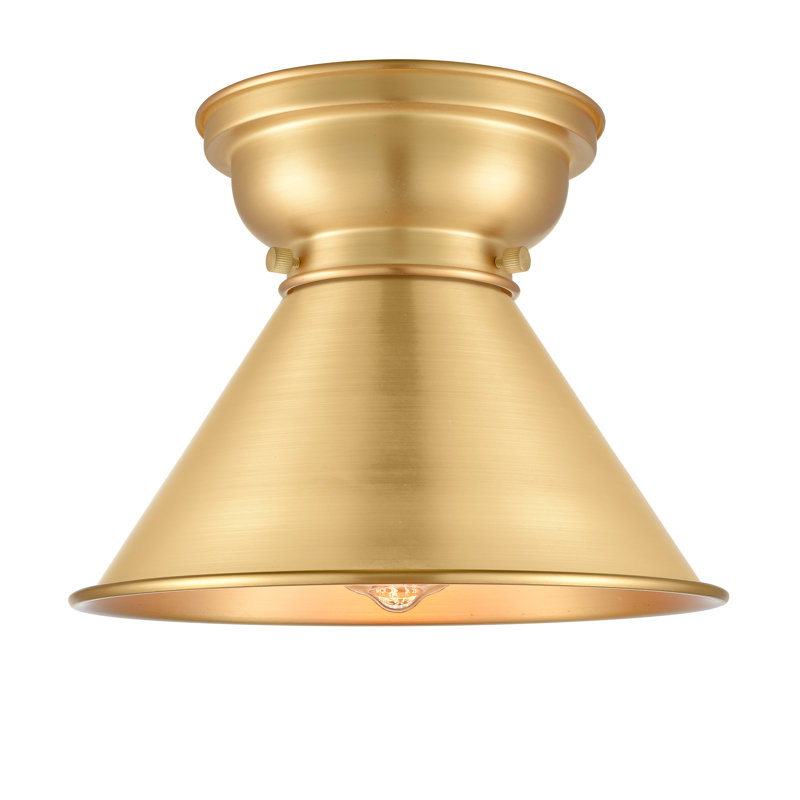 Plafonnier encastré 1 lumière 10 po Chesterhill, Or satiné, Ampoule DEL 6 watts Vinage