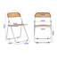 Chaise d'appoint avec structure en acier, plastique-120200422