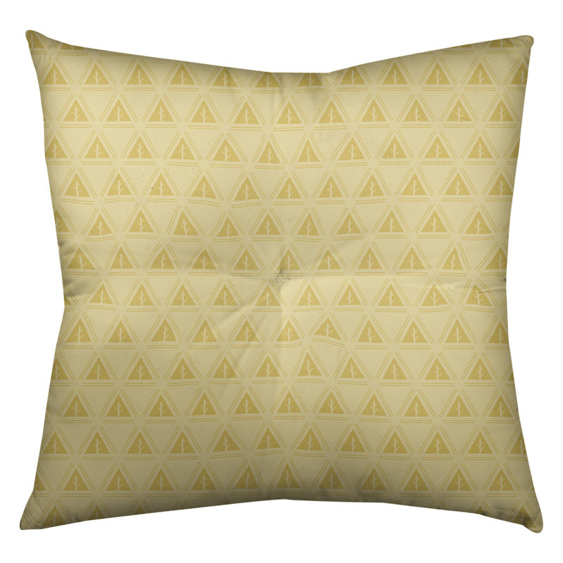 Coussin Theo Nath, 30 po x 30 po, Jaune