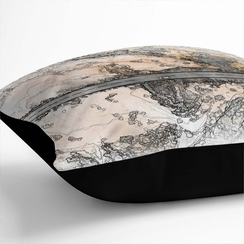 Square Throw Cushion, 40 x 40 cm, Black