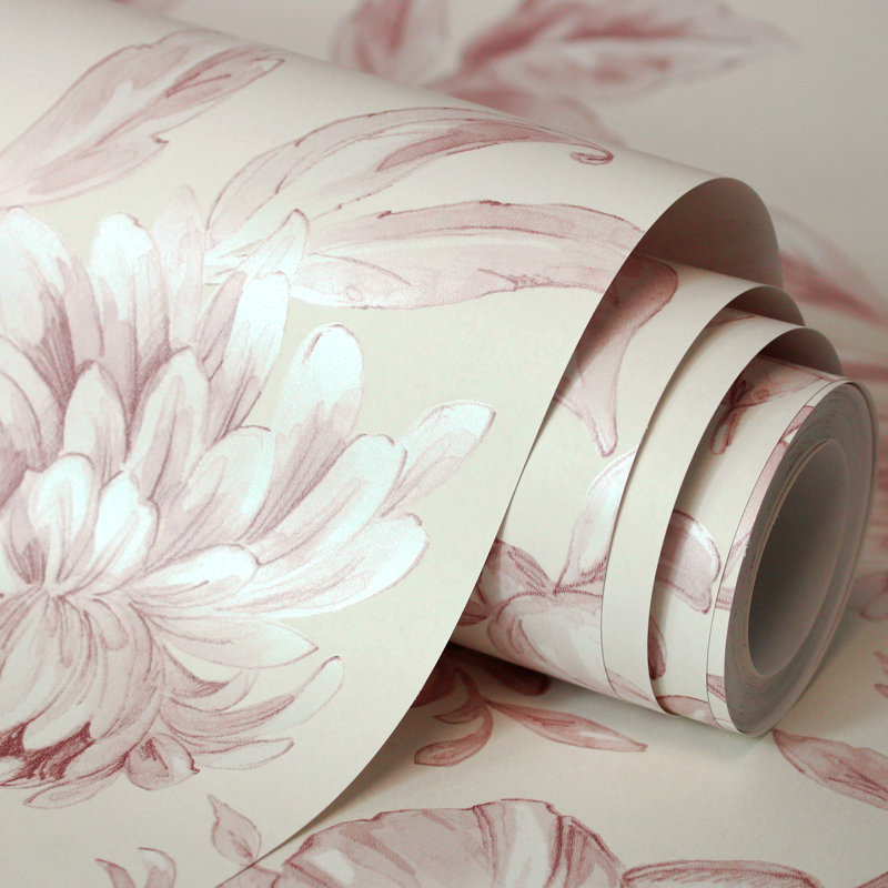 Arcilia 10.5m x 52cm Wallpaper Roll, Pink