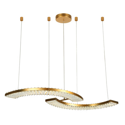 Jonikka Dimmable LED Modern Linear Chandelier